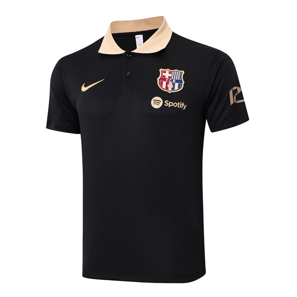 Polo Barcelona 2024/25 Negro Amarillo 2